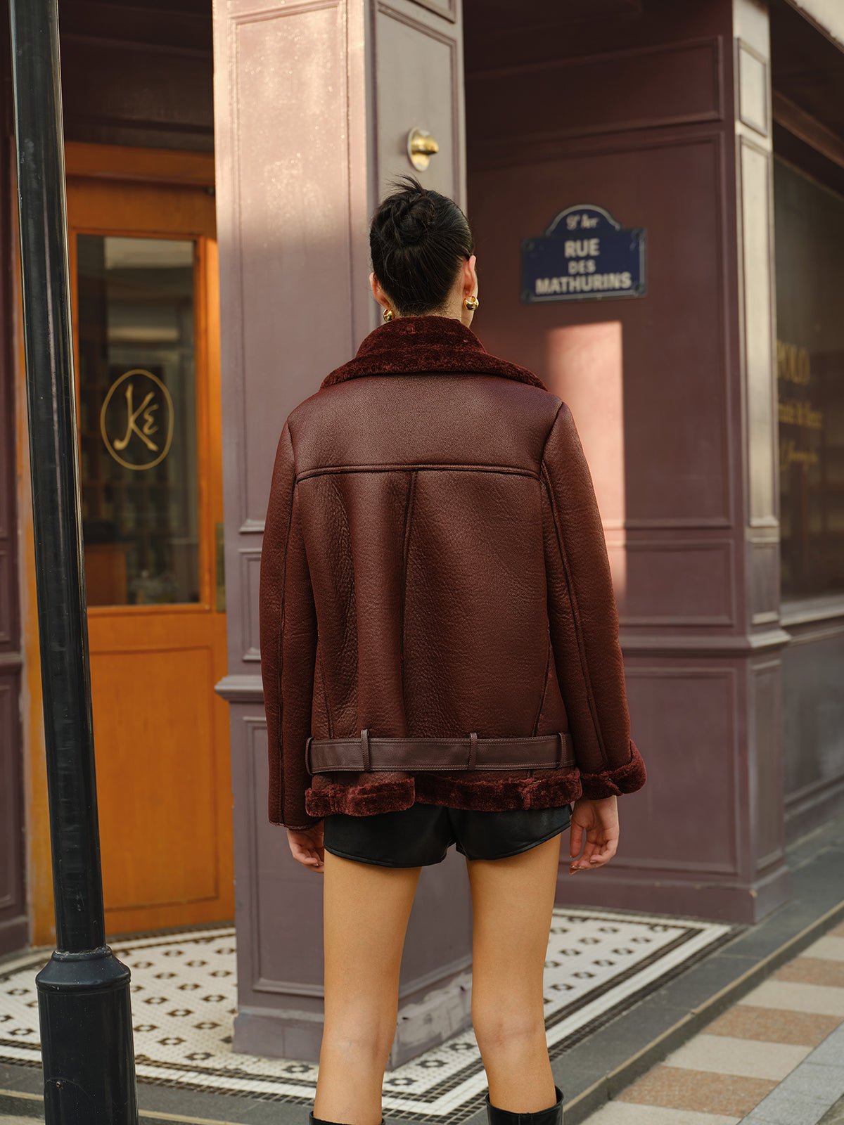 Damen Fliegerjacke aus Kunstleder | AEROGLAM™