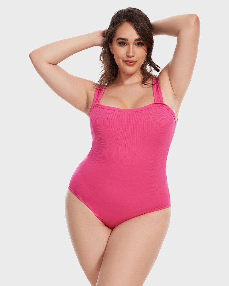 Body Gainant mit quadratischem Kragen | SLIMSHAPE™