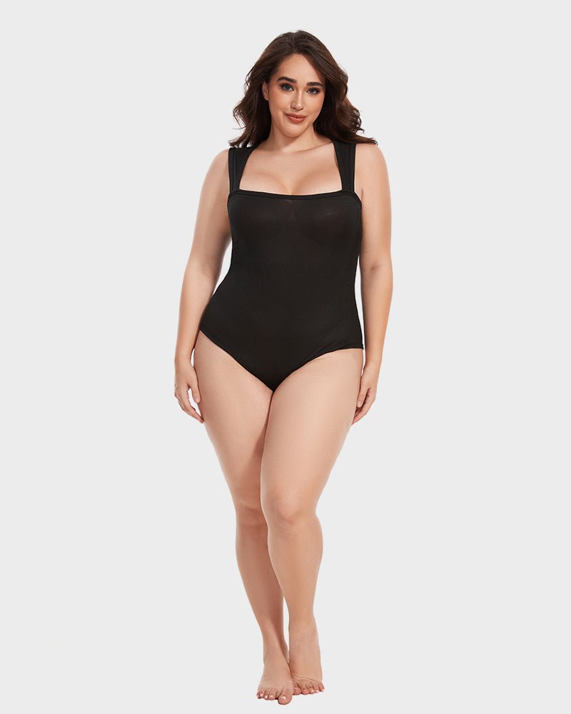 Body Gainant mit quadratischem Kragen | SLIMSHAPE™