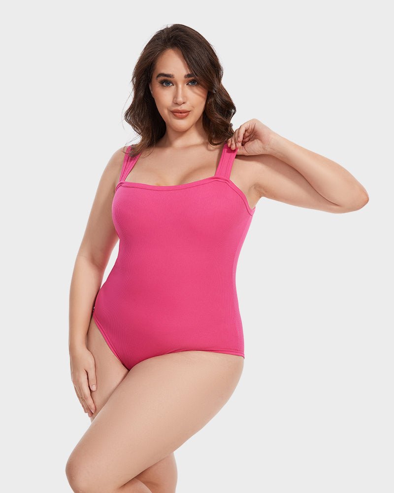 Body Gainant mit quadratischem Kragen | SLIMSHAPE™