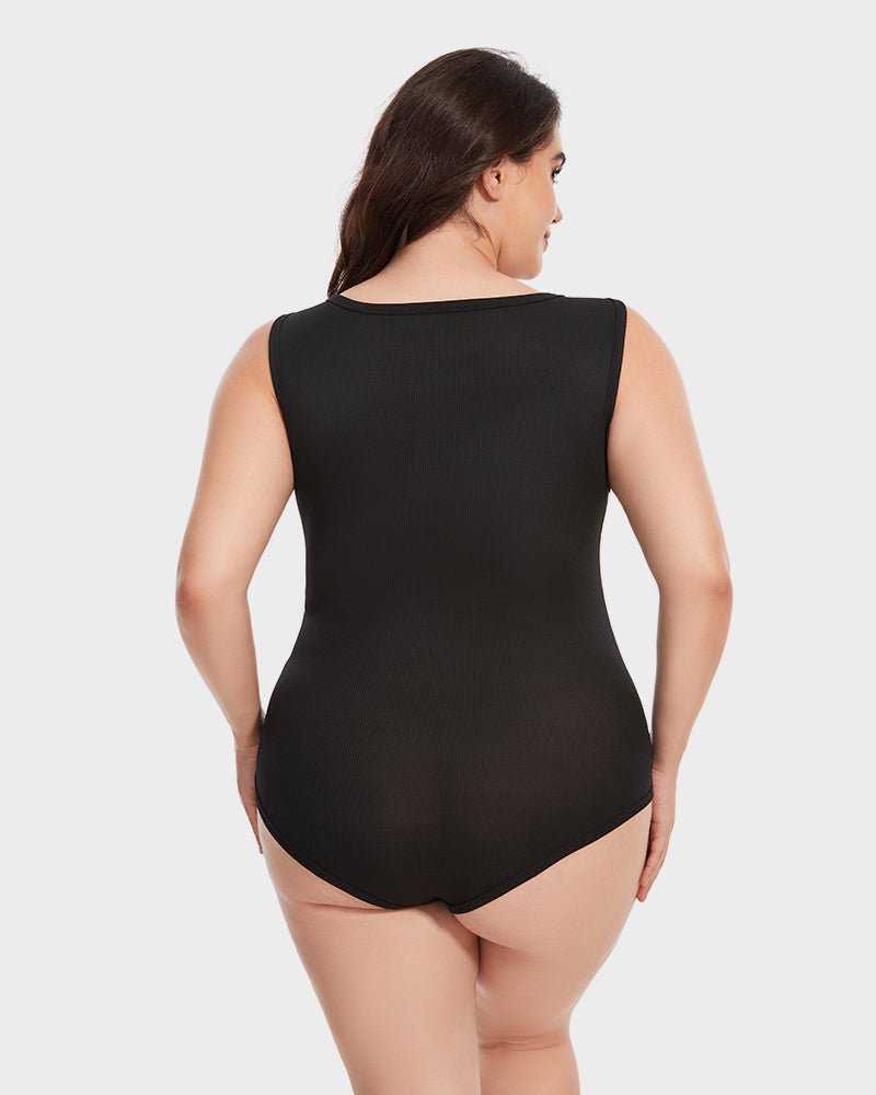 Body Gainant mit quadratischem Kragen | SLIMSHAPE™