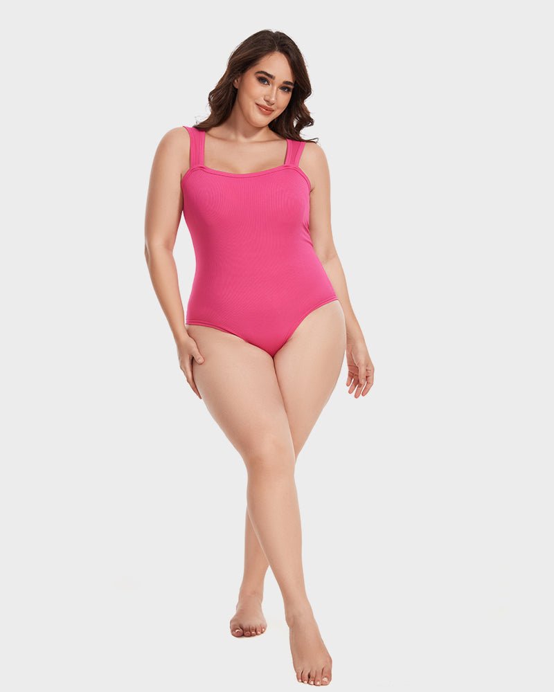 Body Gainant mit quadratischem Kragen | SLIMSHAPE™