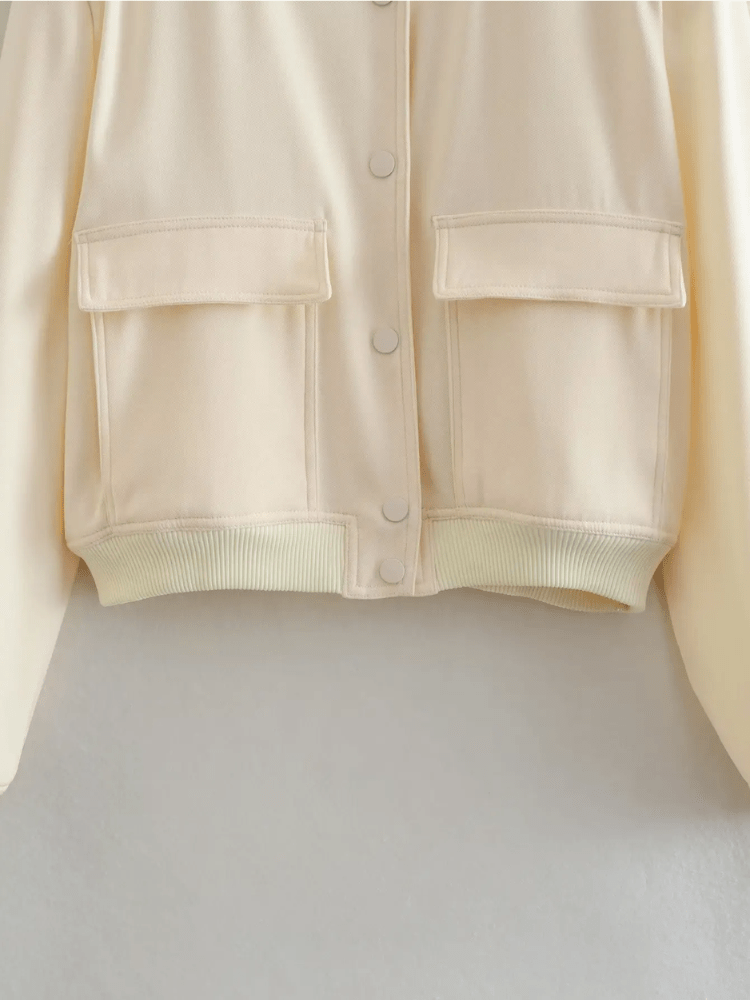 Bomberjacke mit Druckknöpfen | GLAMFIT