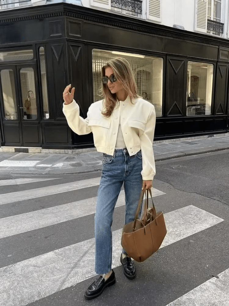 Bomberjacke mit Druckknöpfen | GLAMFIT