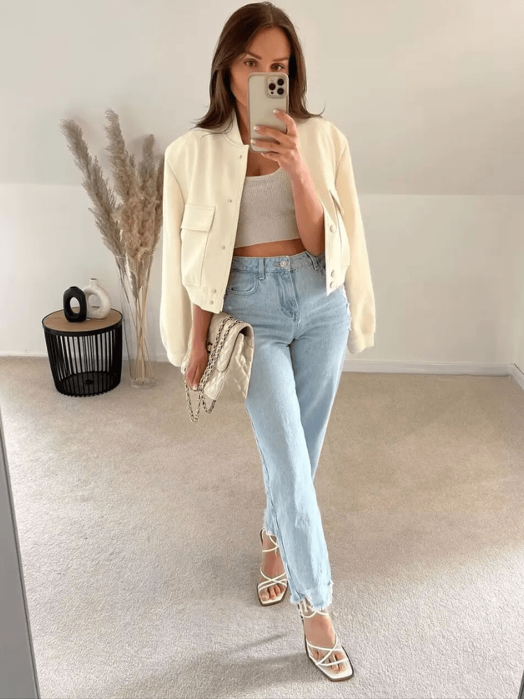 Bomberjacke mit Druckknöpfen | GLAMFIT