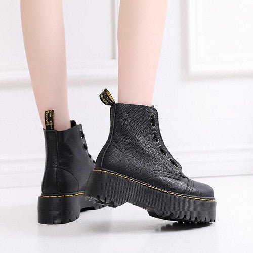 Plateauschuhe aus veganem Leder | RISEBOOTS™
