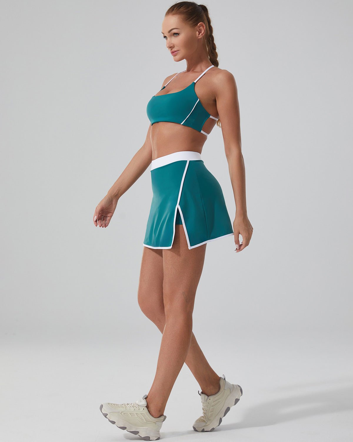 Eleganter Sport-BH in Türkis | FLEXPEARL™