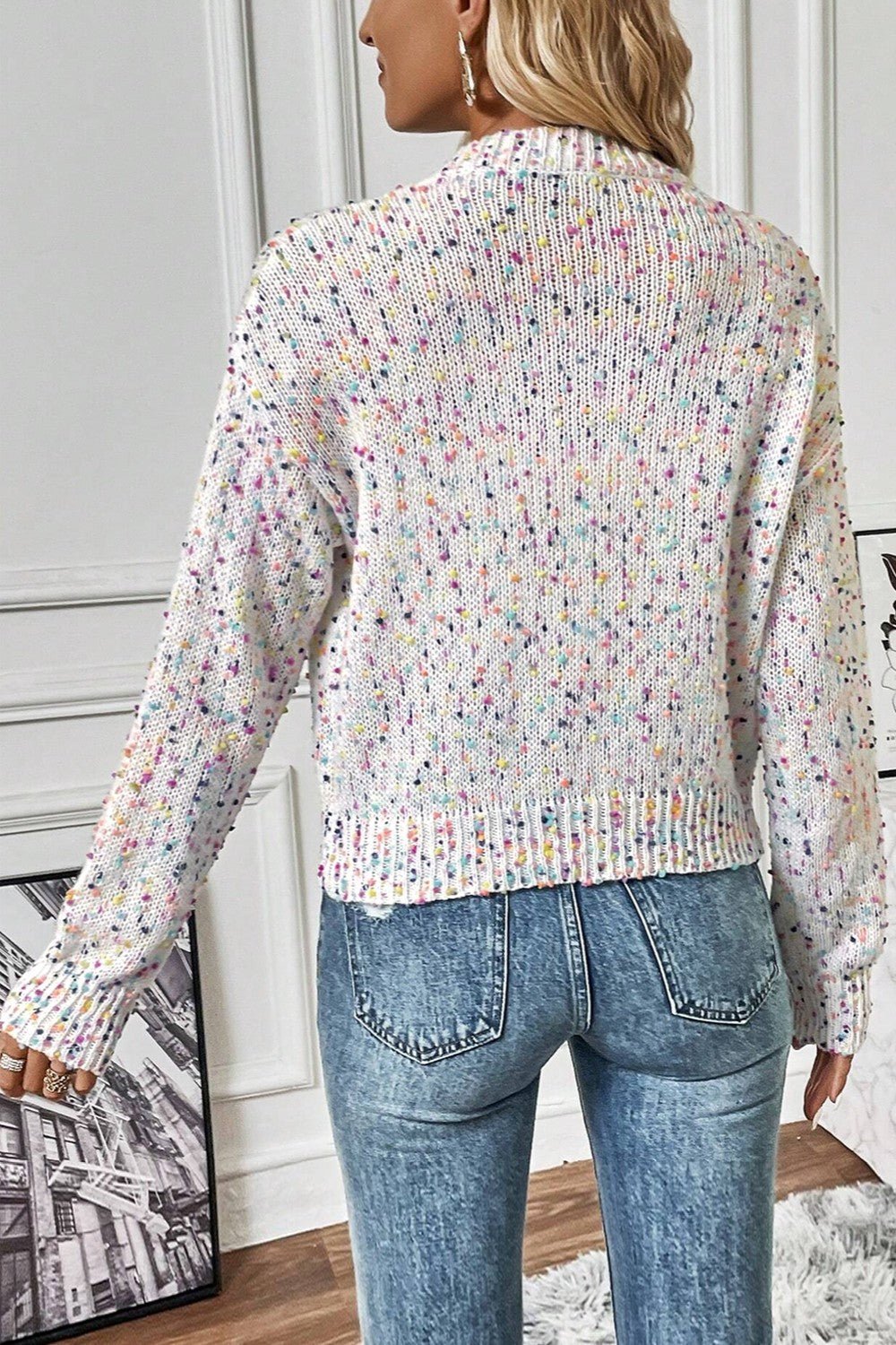 Leichter Cardigan mit Konfetti-Muster | CHLOÉ