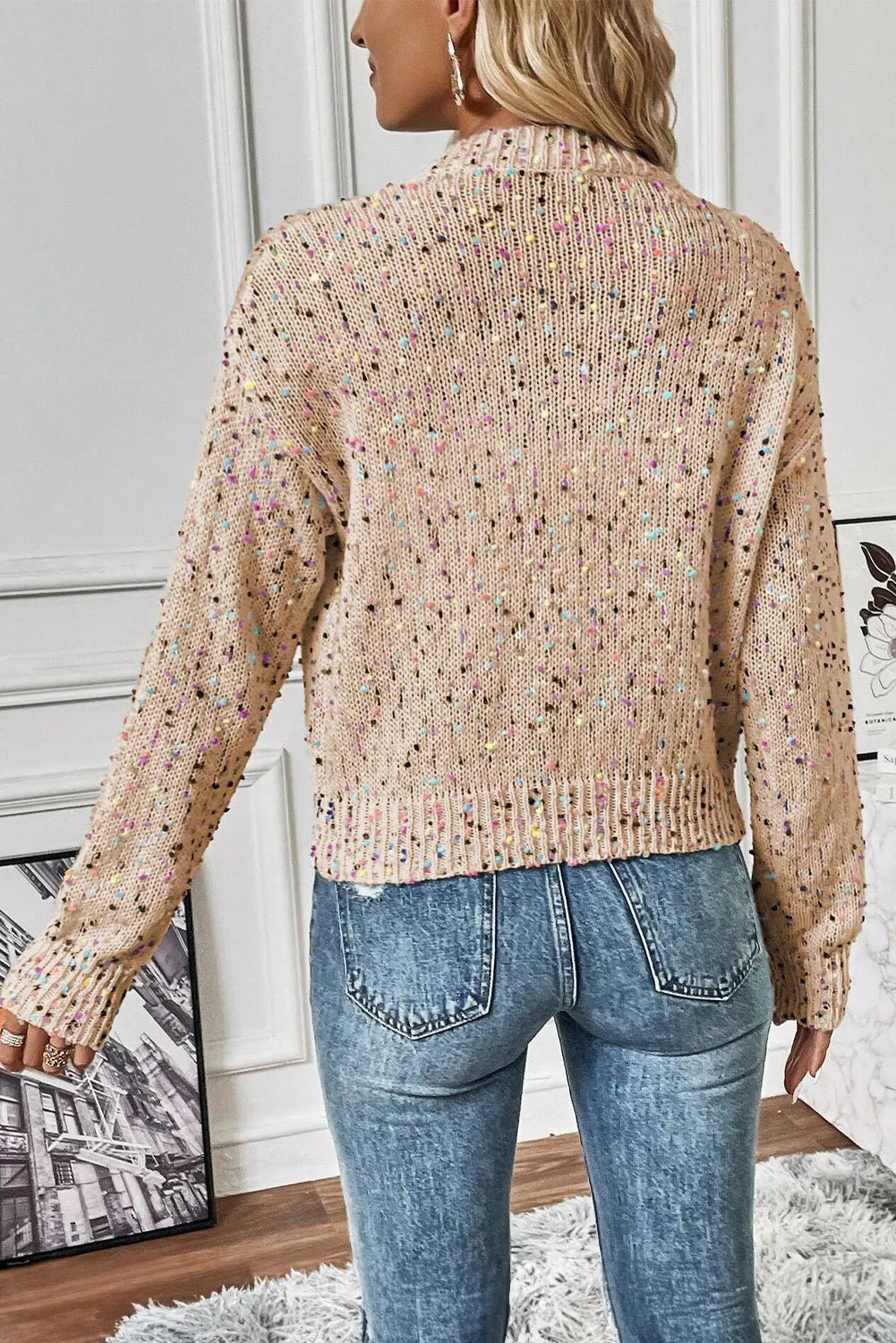 Leichter Cardigan mit Konfetti-Muster | CHLOÉ