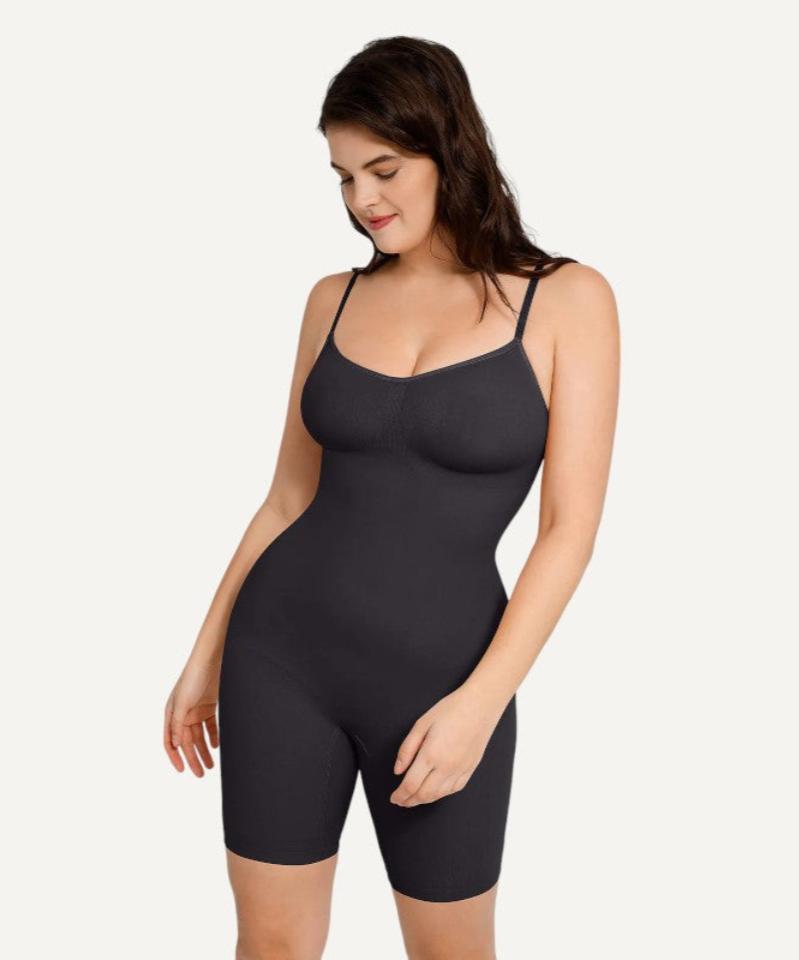 Combinaison gainante moulante Noir Femme Details