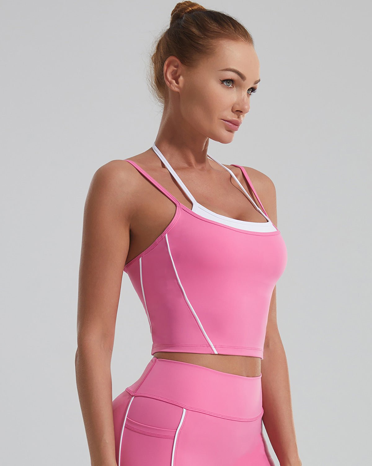 Crop Top Trägertop Rosa | FLEXPEARL