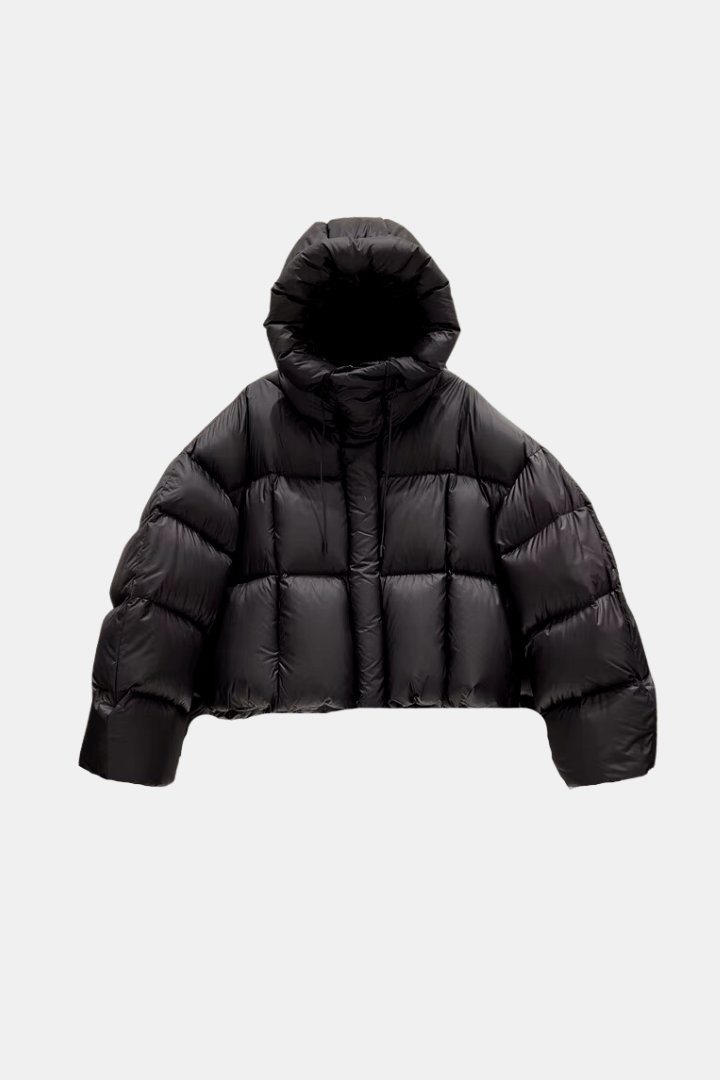 Oversize Damen Daunenjacke mit Kapuze | PUFFYGLOW