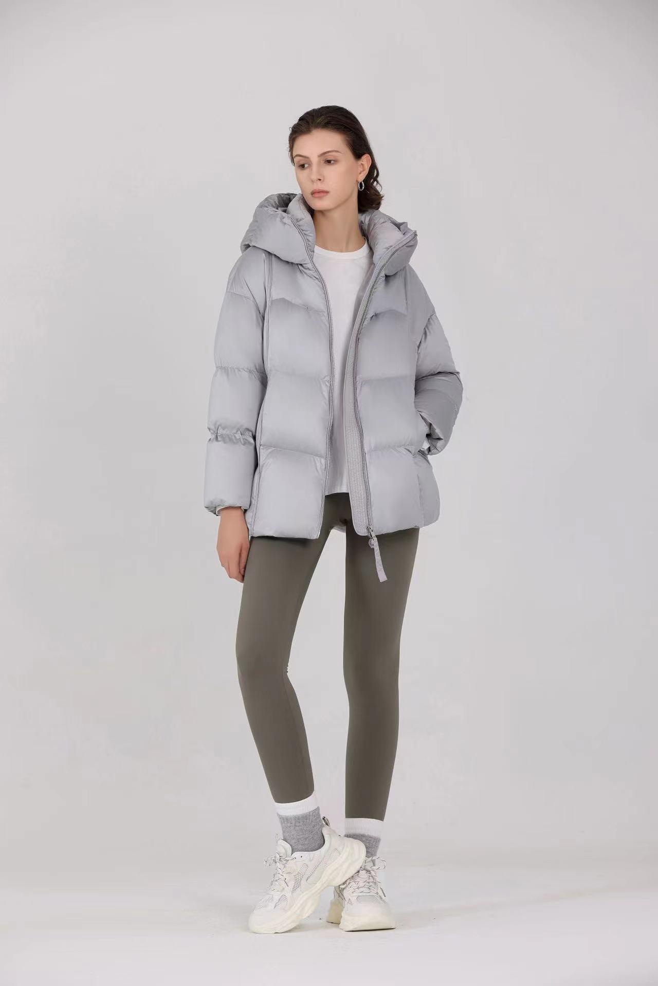 Oversize Damen Daunenjacke mit Kapuze | COSYLUX