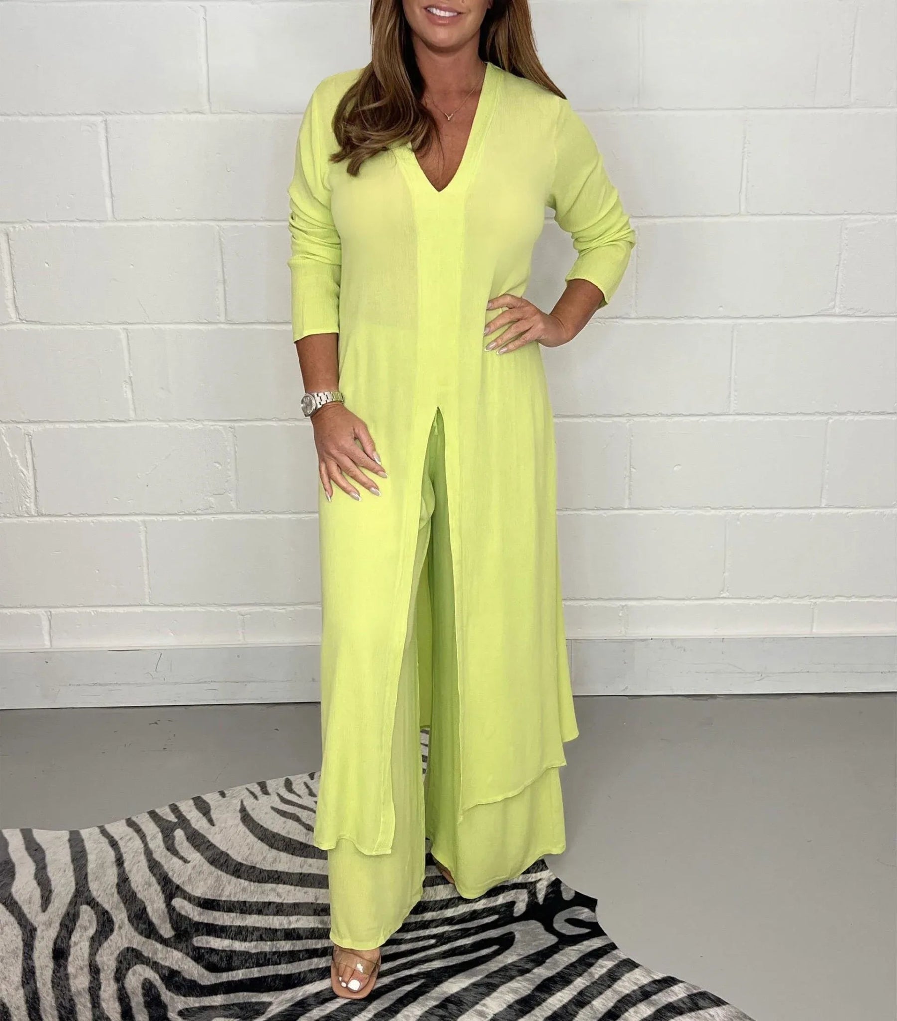 Elegantes Damen Zweiteiliges Langes Ensemble | LORENA