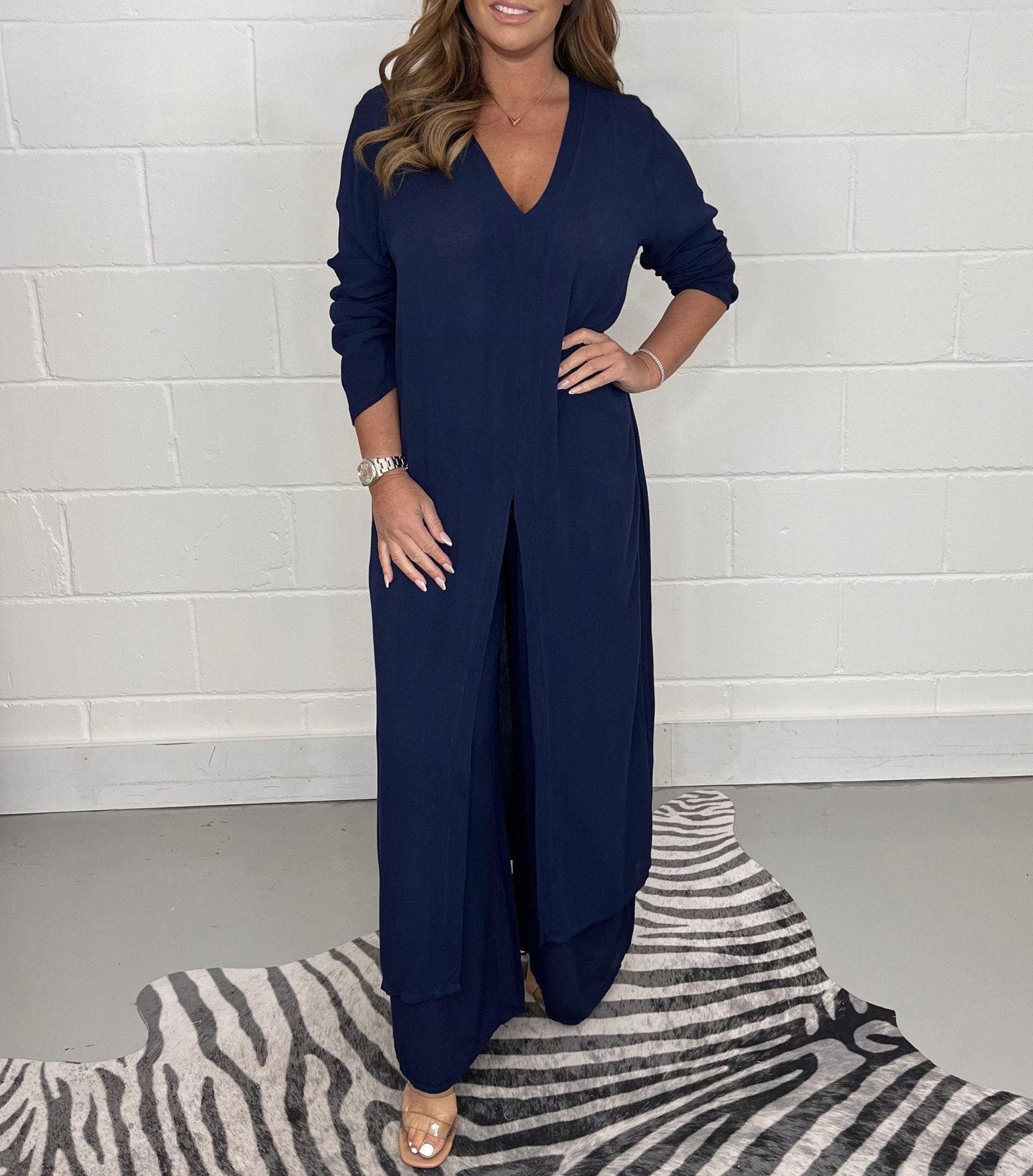 Elegantes Damen Zweiteiliges Langes Ensemble | LORENA