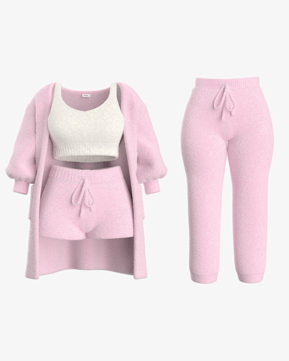 Damen Strick Kuscheliger Pyjama Set | COZYSEASON™