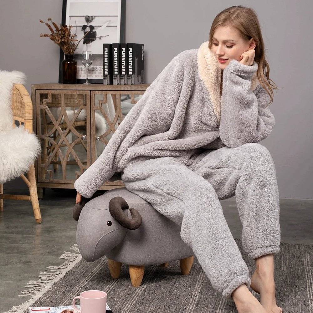 Fleece-Pyjama-Set mit Kapuze | WARMHOODIE™