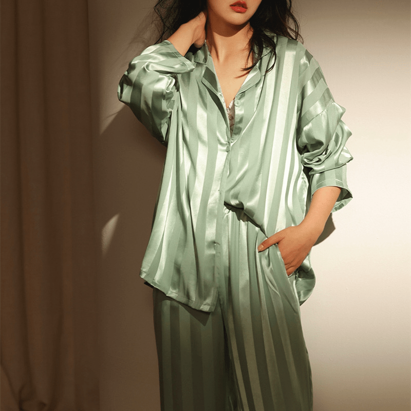Satin-Pyjama-Set für Damen | SILKELUX™