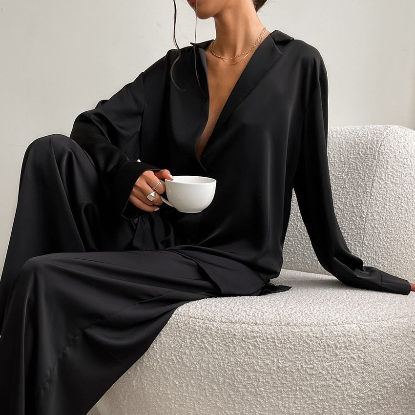 Ensemble Pyjama Seide Oversize Luxus | SILKYDREAM™