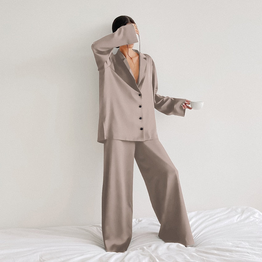 Ensemble Pyjama Seide Oversize Luxus | SILKYDREAM™