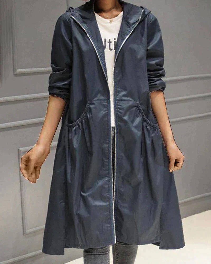 Eleganter Damen-Mid-Length-Regenmantel | RAINSTYLE™
