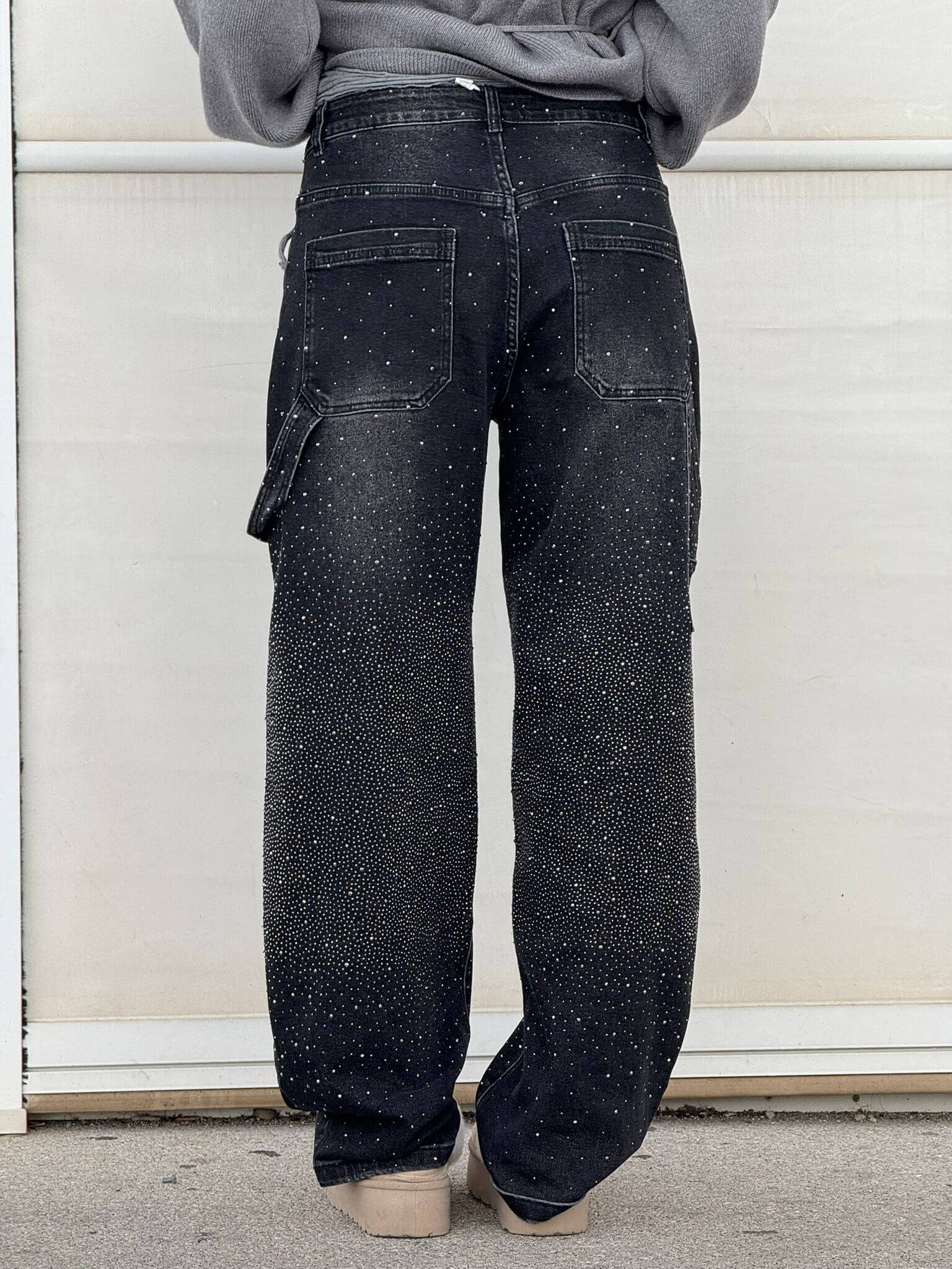 Damen Jeans Denim Glänzend | BALLON CARPENTER
