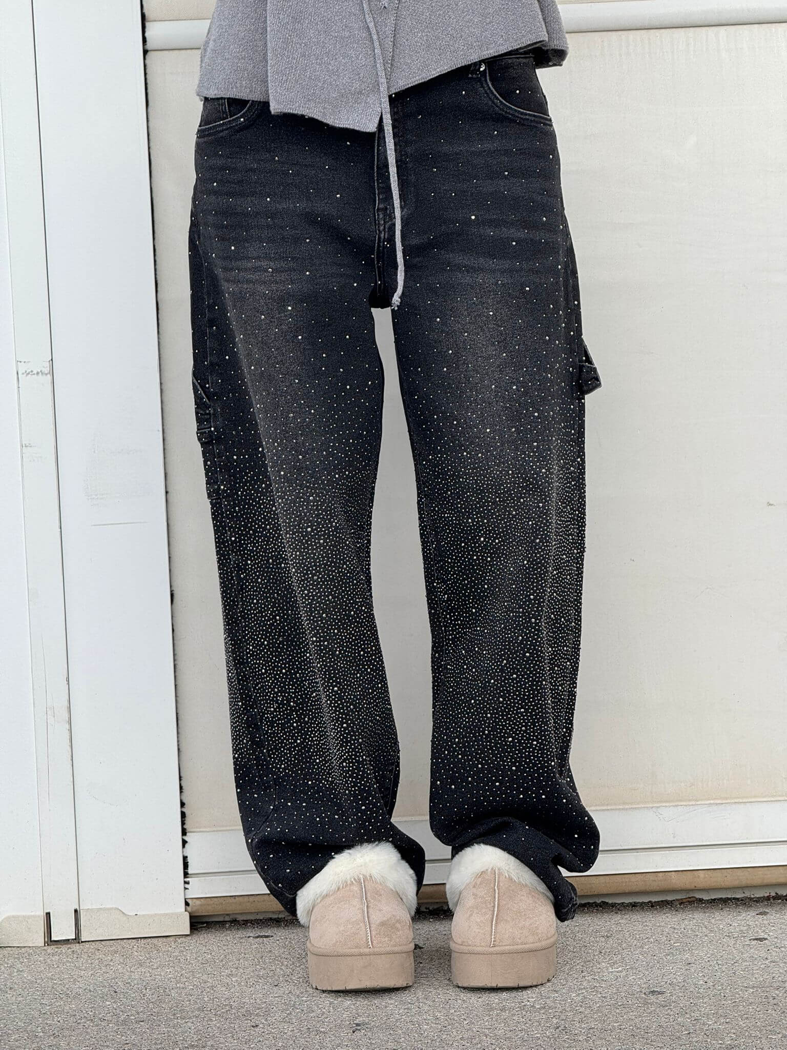 Damen Jeans Denim Glänzend | BALLON CARPENTER