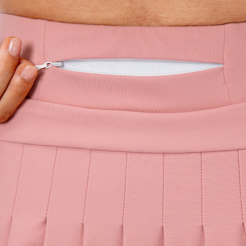 Tennisrock für Damen mit Reißverschlusstasche | MAËLYS