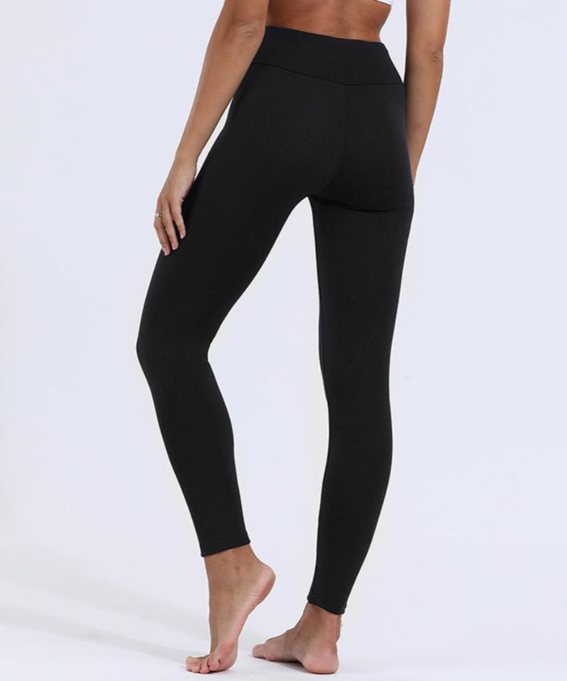 legging polaire hiver femme chaud