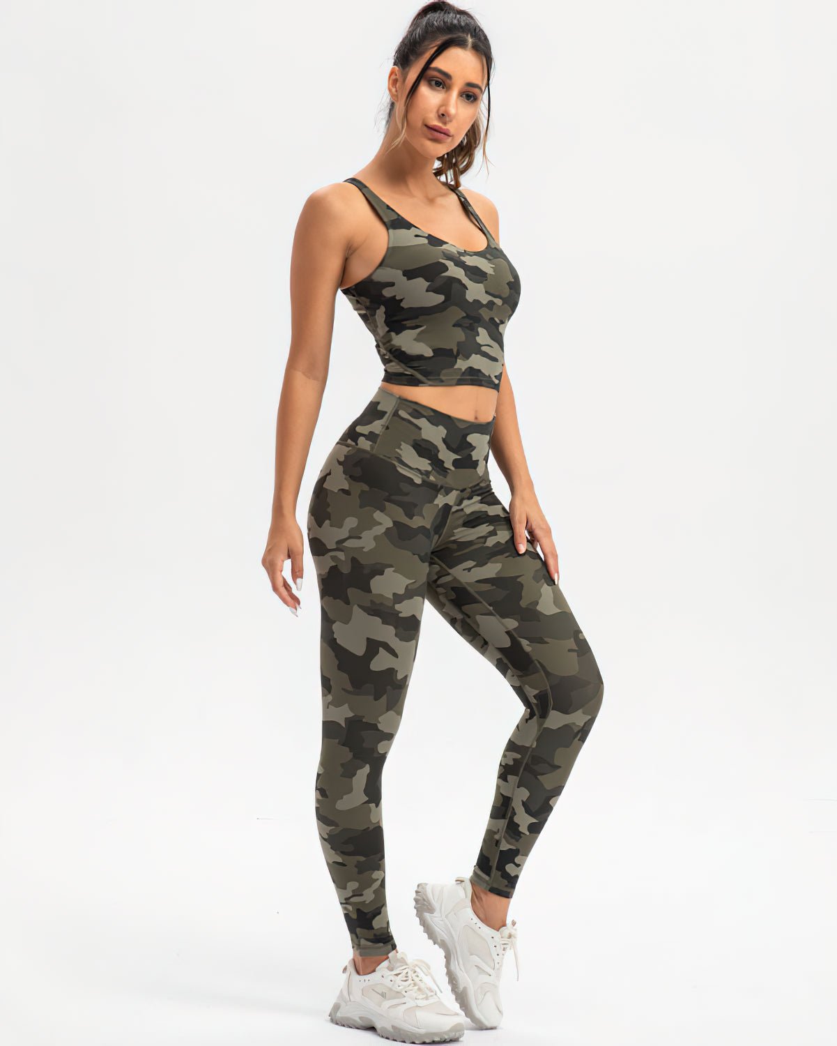 Leggings Push-Up Camouflage Damen | JADYA