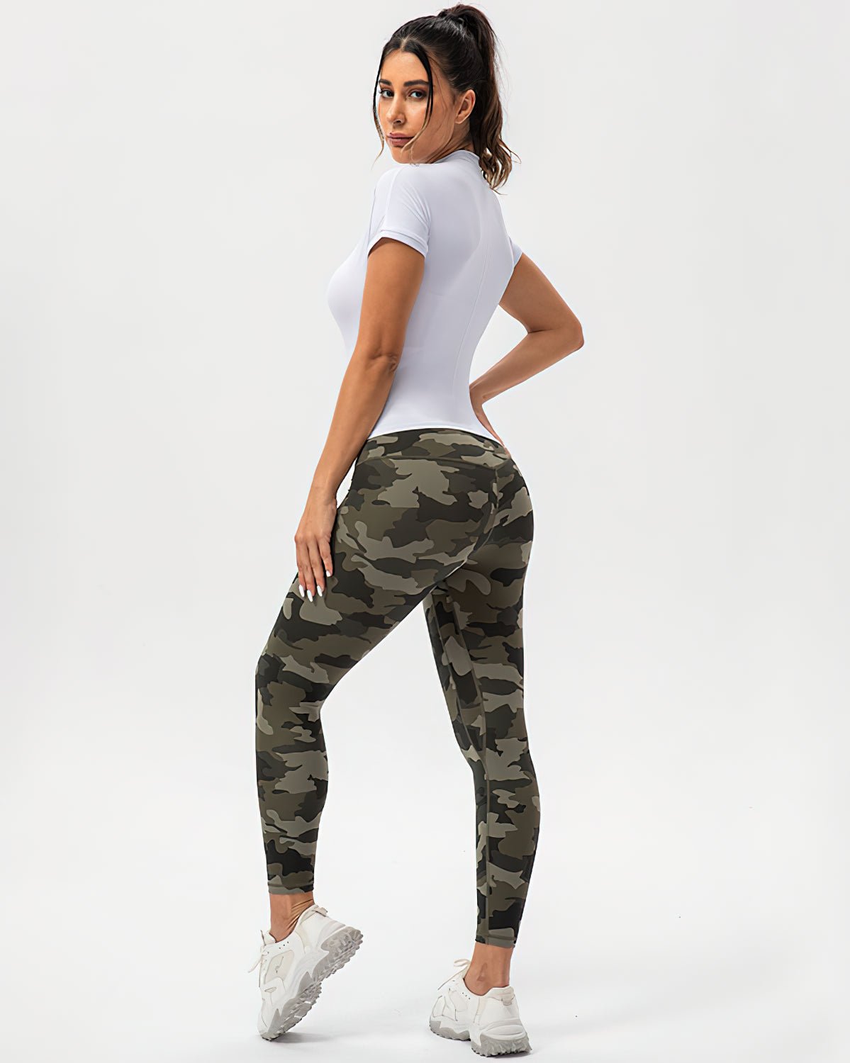Leggings Push-Up Camouflage Damen | JADYA