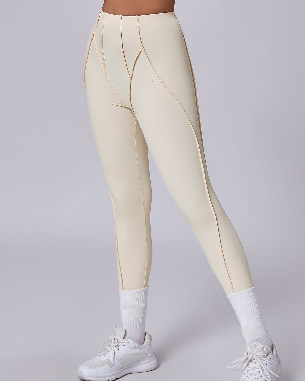 Weißes formendes Leggings | KIRASCULPT