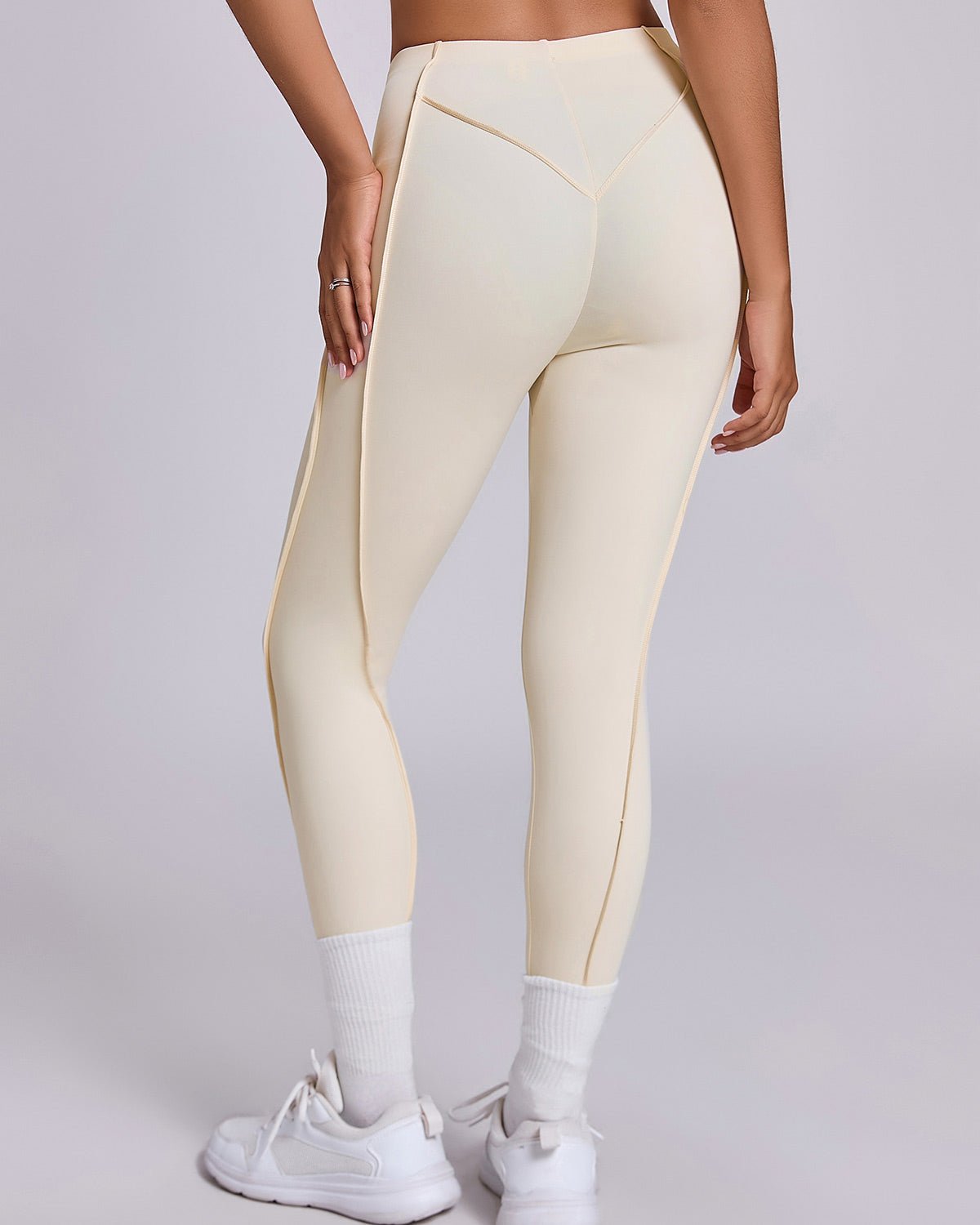 Weißes formendes Leggings | KIRASCULPT