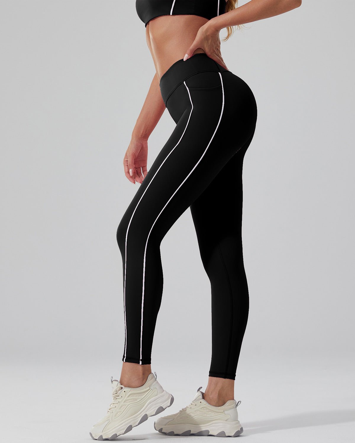 Nahtlose Leggings Schwarz | BLACKPEARL