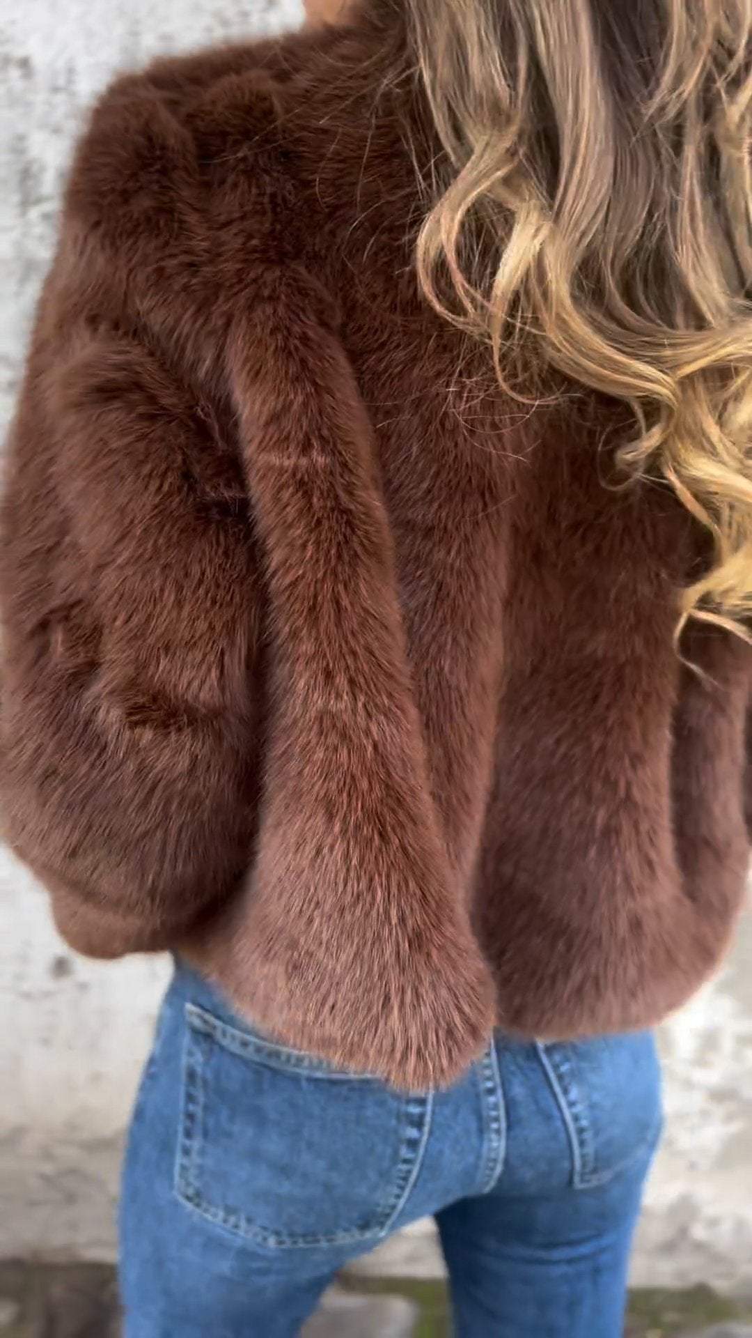 Mantel aus Kunstpelz | FURLUX™
