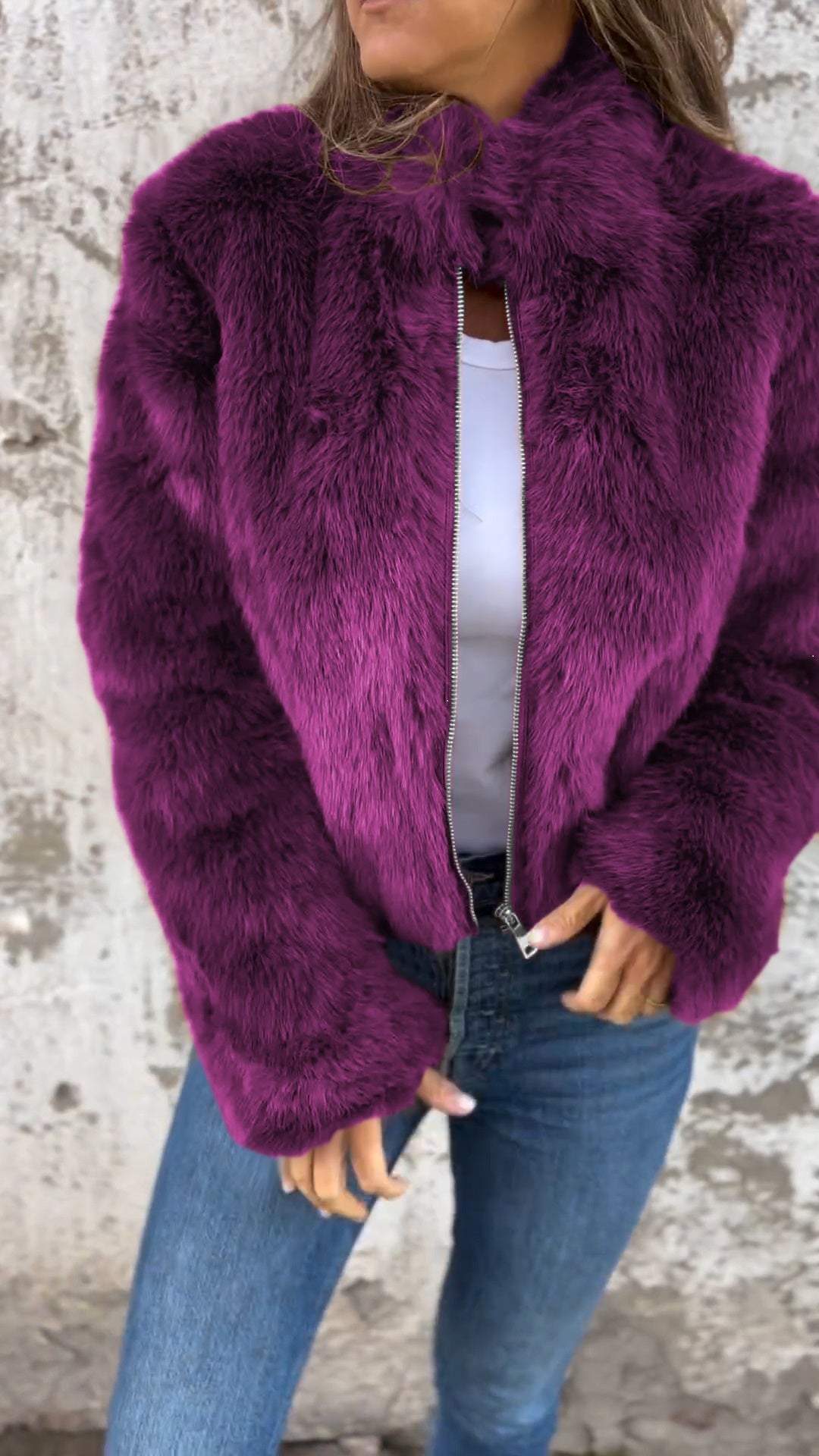 Mantel aus Kunstpelz | FURLUX™