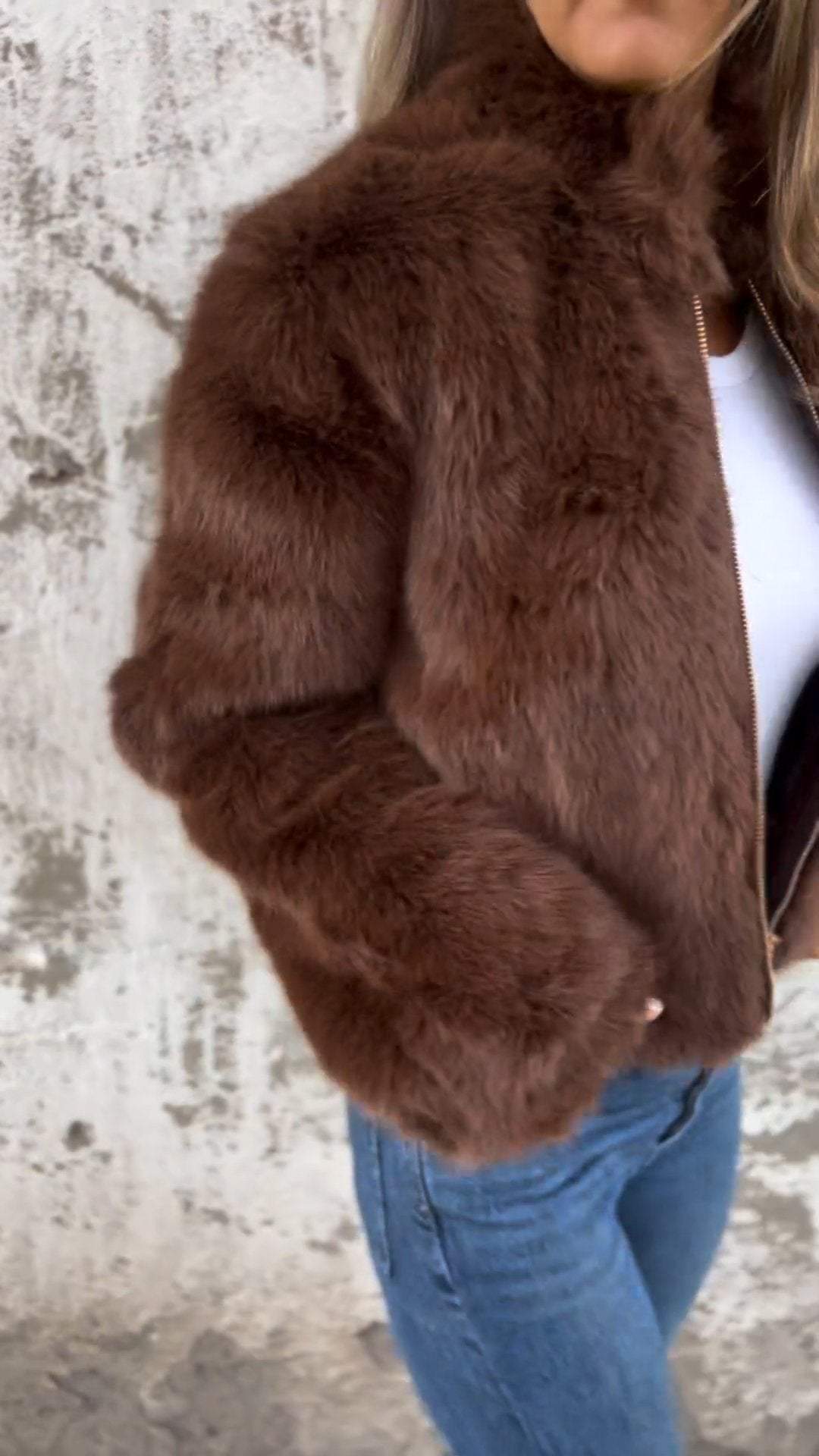 Mantel aus Kunstpelz | FURLUX™