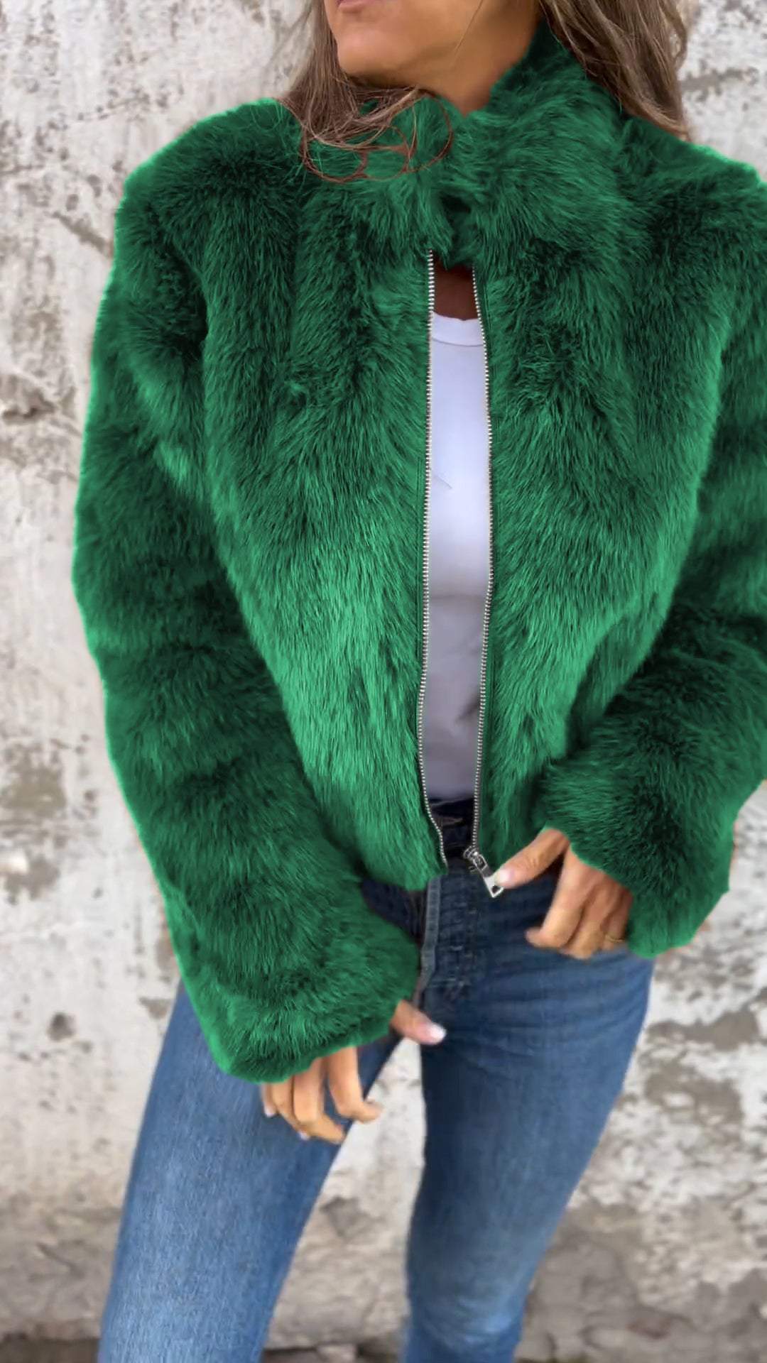 Mantel aus Kunstpelz | FURLUX™