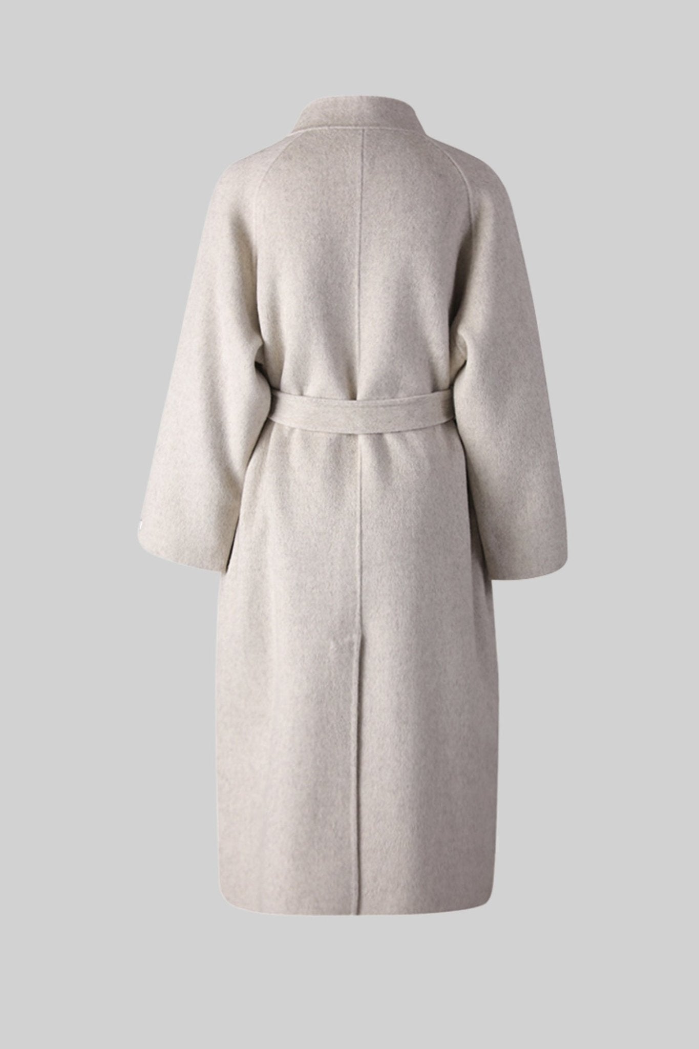 Manteau Mi - Long Ceinturé à Col Montant pour Femmes - NOÈLE - MYLES Boutique