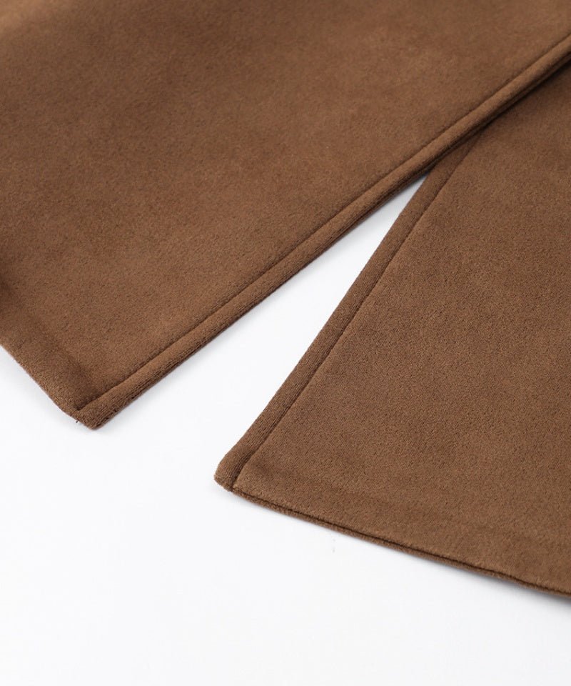 Damen Trenchcoat Kunstleder Wildleder | MOLLYGLAM™