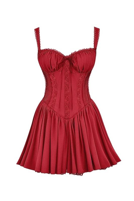 Mini-Kleid Damen Korsett aus Spitze | AGNES