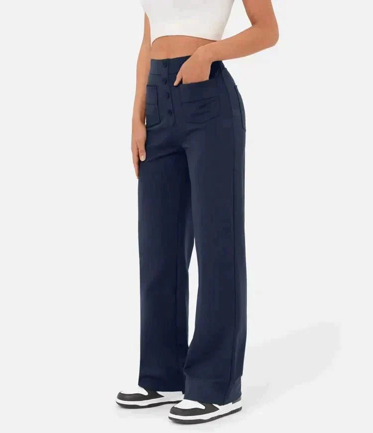 Damenhose Elastisch mit Hohem Bund | JADDEN