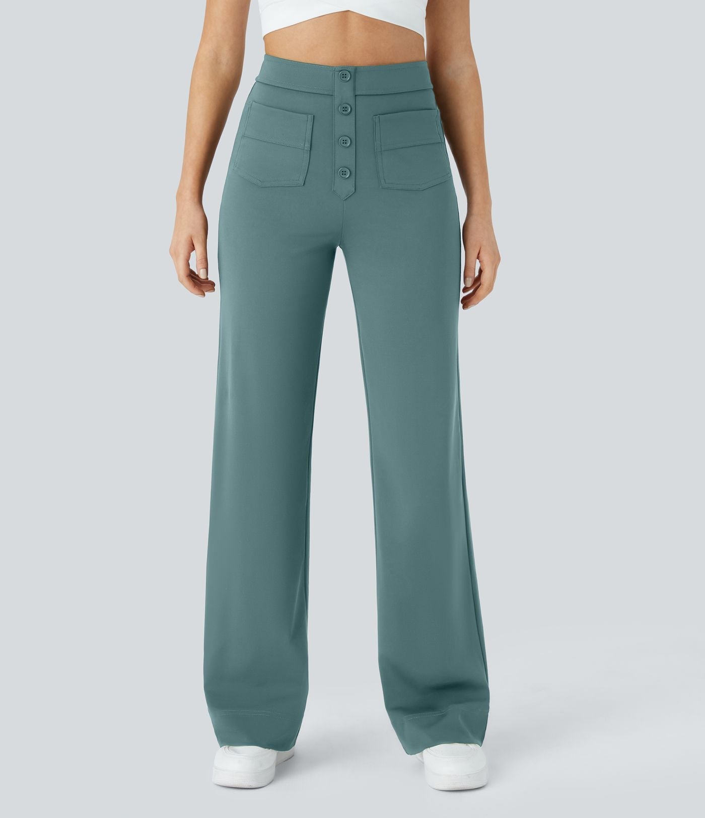 Damenhose Elastisch mit Hohem Bund | JADDEN