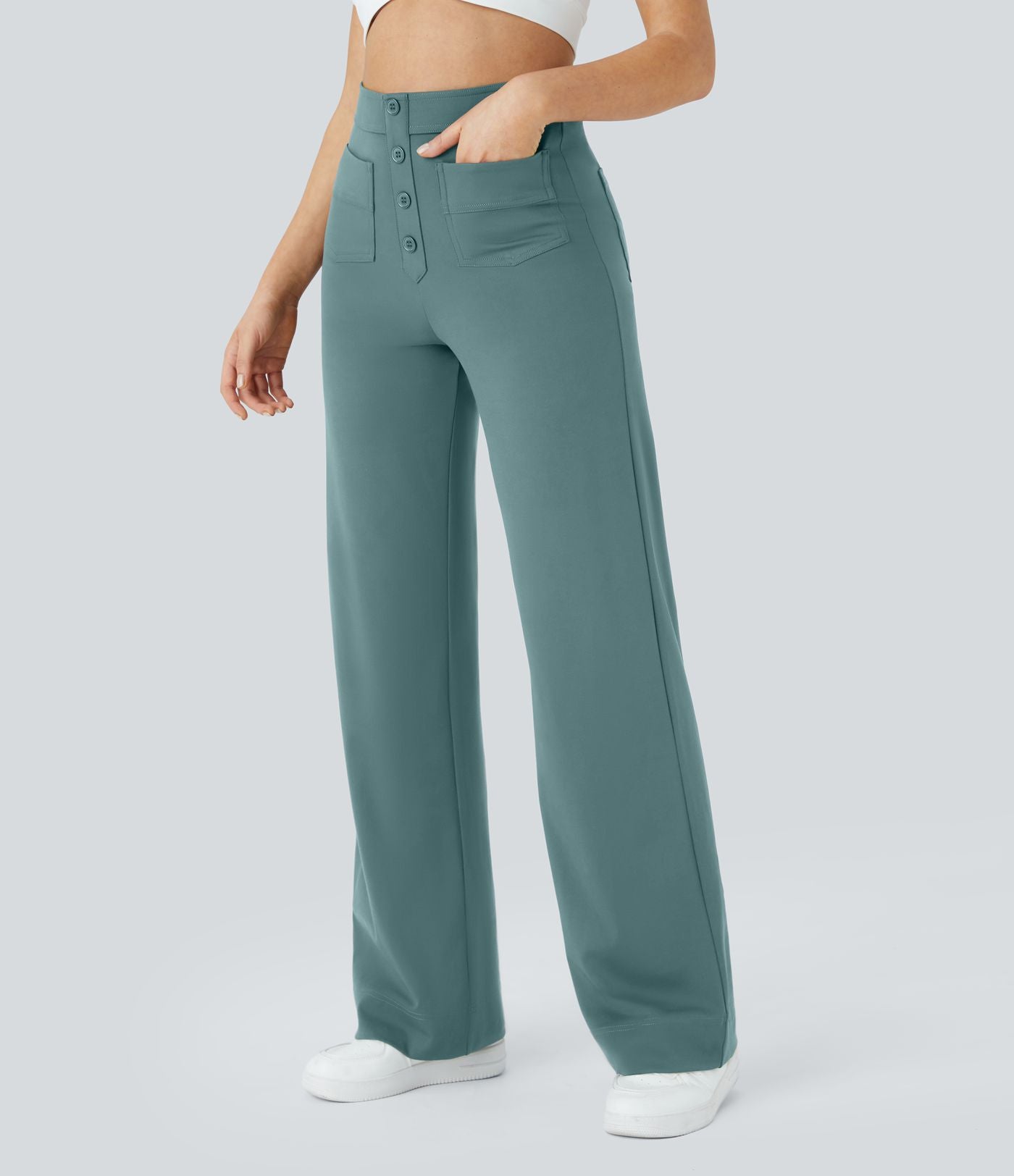 Damenhose Elastisch mit Hohem Bund | JADDEN