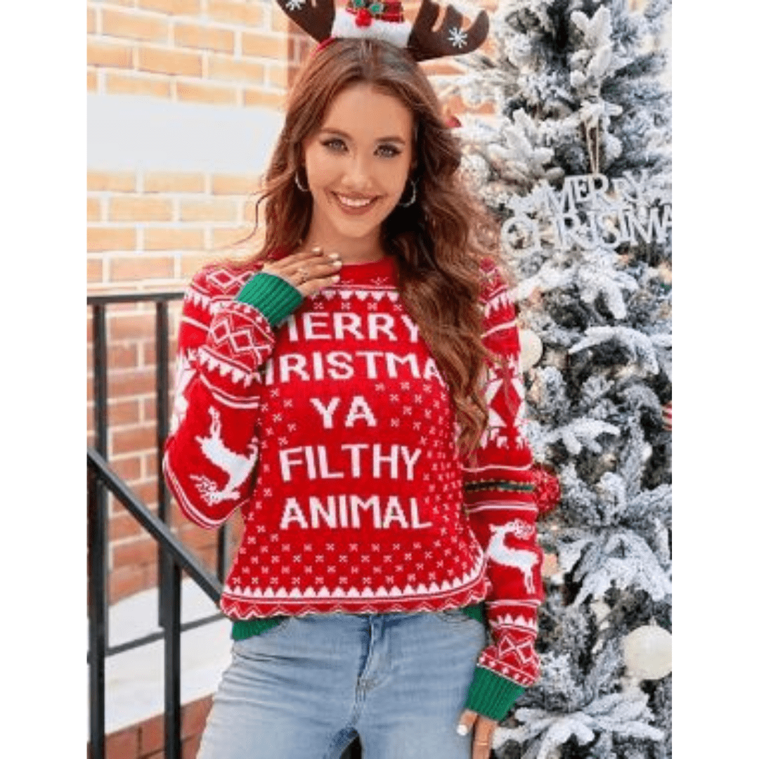 Weihnachts-Pullover Damen mit Mustern | WINTERFEST™
