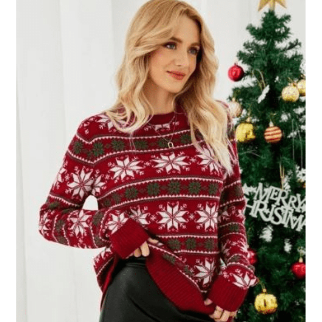 Weihnachts-Pullover Damen mit Mustern | WINTERFEST™