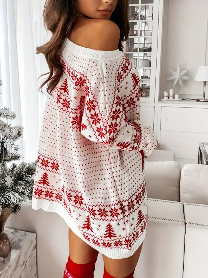 Damenpullover mit Wintermuster | GEMÜTLICH