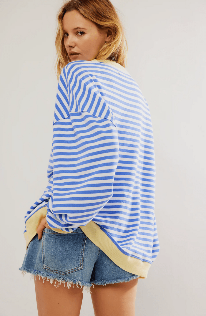 Pull Oversize mit weichen Streifen | STRIPECOZY™