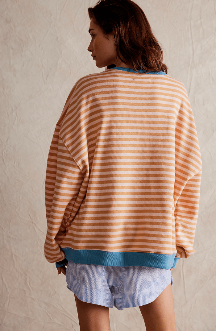 Pull Oversize mit weichen Streifen | STRIPECOZY™