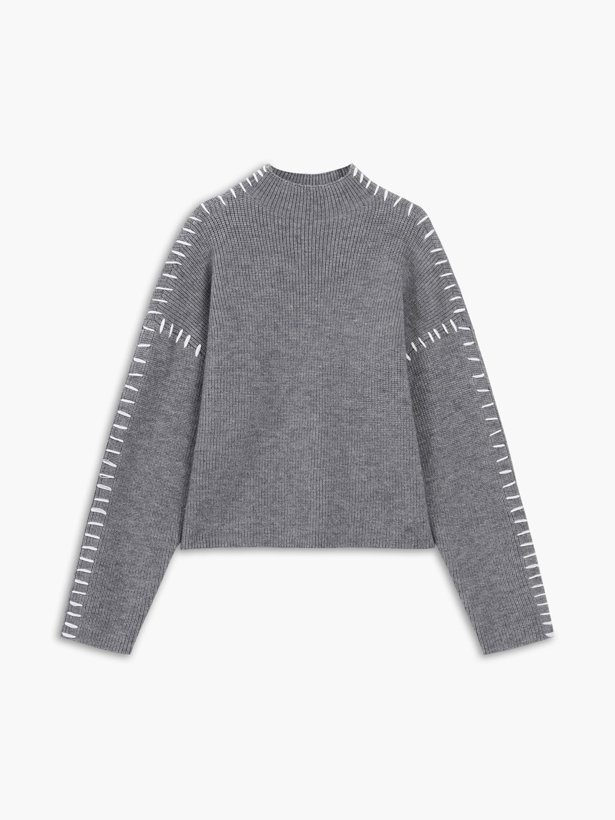 Pull Oversize mit Stehkragen | FOCUSKNIT™